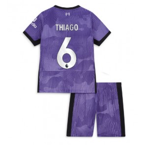 Liverpool Thiago Alcantara #6 Tredjeställ Barn 2023-24 Kortärmad (+ Korta byxor)